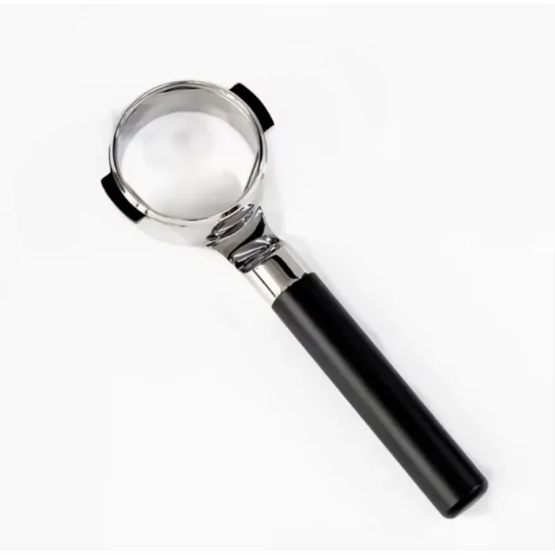 New Black Flat Bottomless Coffee Machine Handle Fits E61 Frosted Black