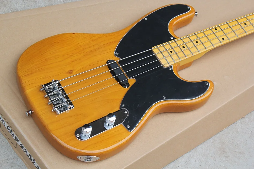 Flyoung Cheap Chinese Electric Bass Guitar Alder Electric Bass Guitar 4 Strings Bass