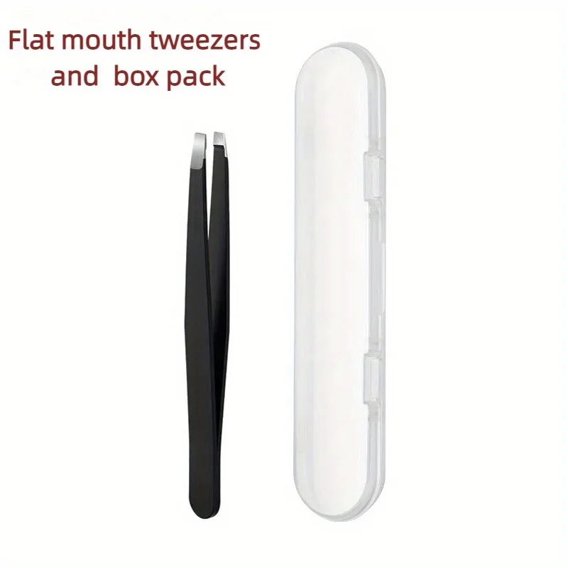 Pinzette per sopracciglia in acciaio inossidabile 1/4 pezzi per modellare le sopracciglia, rimozione dei punti neri, strumento professionale per la toelettatura delle donne