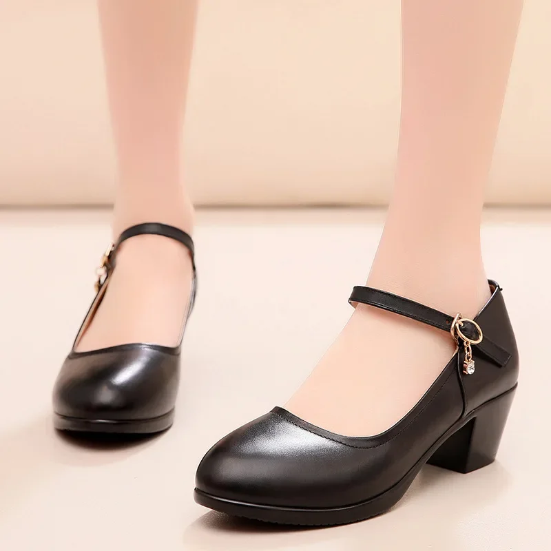 

Shallow Women Heels Shoes Woman Wedding Shoes Women's Loafers Mary Jane Ladies Shoes Platform Heels Luxury Pumps Designer 33-43