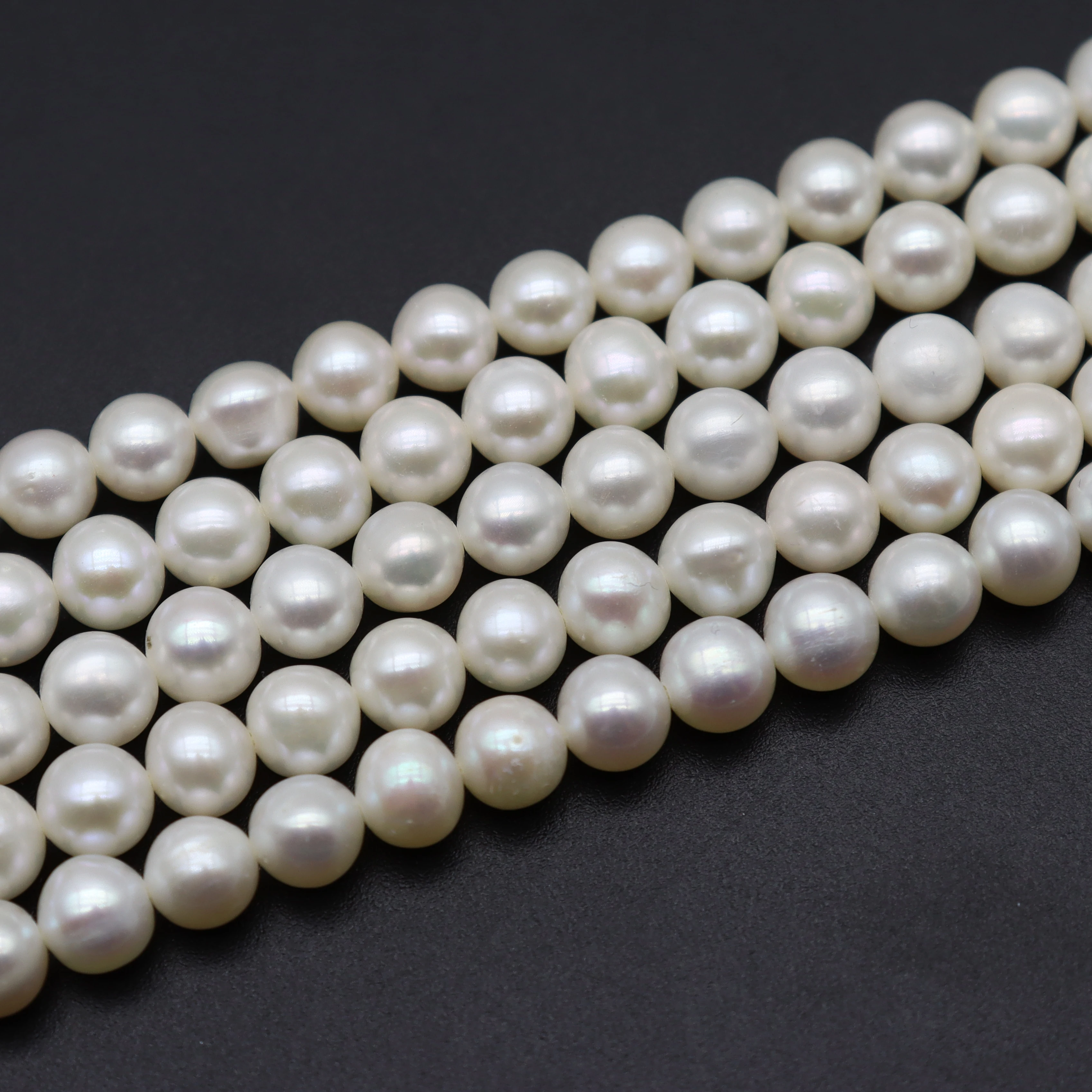 

Бусины из натурального жемчуга, 5-6 мм