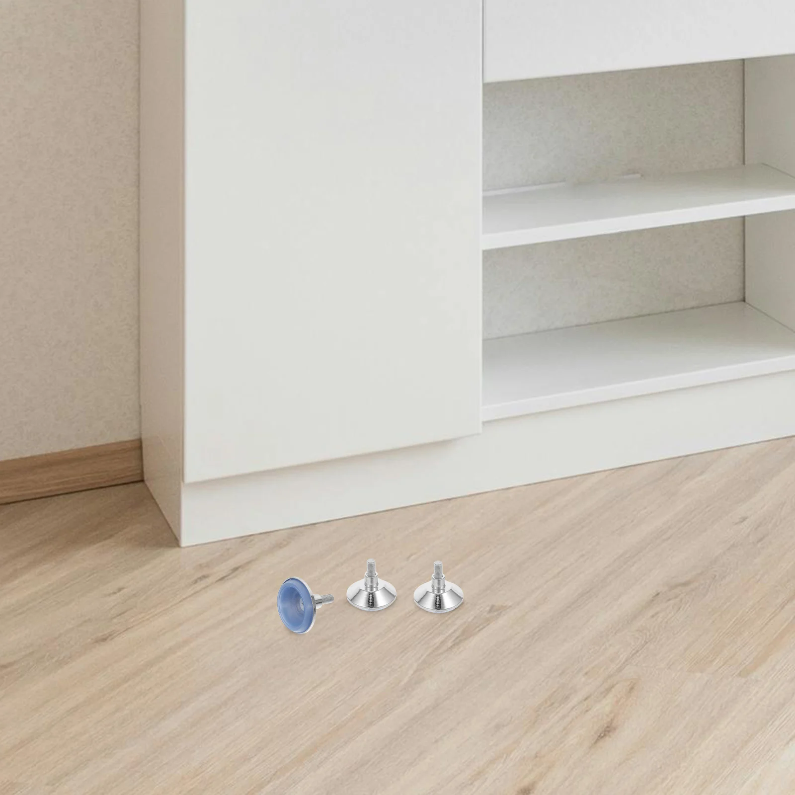 

4pcs Adjustable Furniture Chrome Plated Anti Slip Threaded Levelers Leveling Feet for Table Chair Heavy Duty Metal Feet