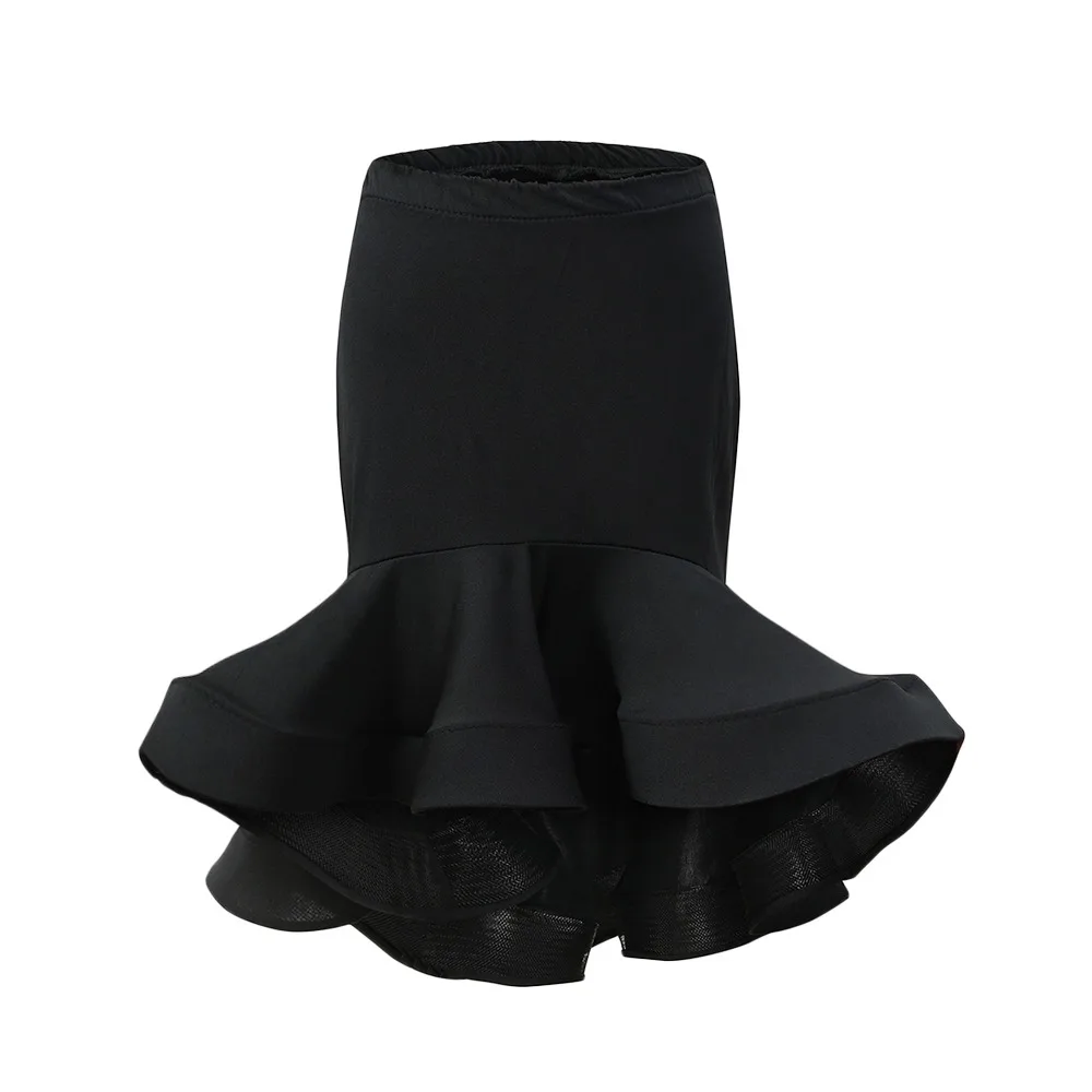 

Black Latin Dance Dress Professional Stage Costume Practice Dresses Ballroom Dancing Chacha Dance Examination Dance Skirt for