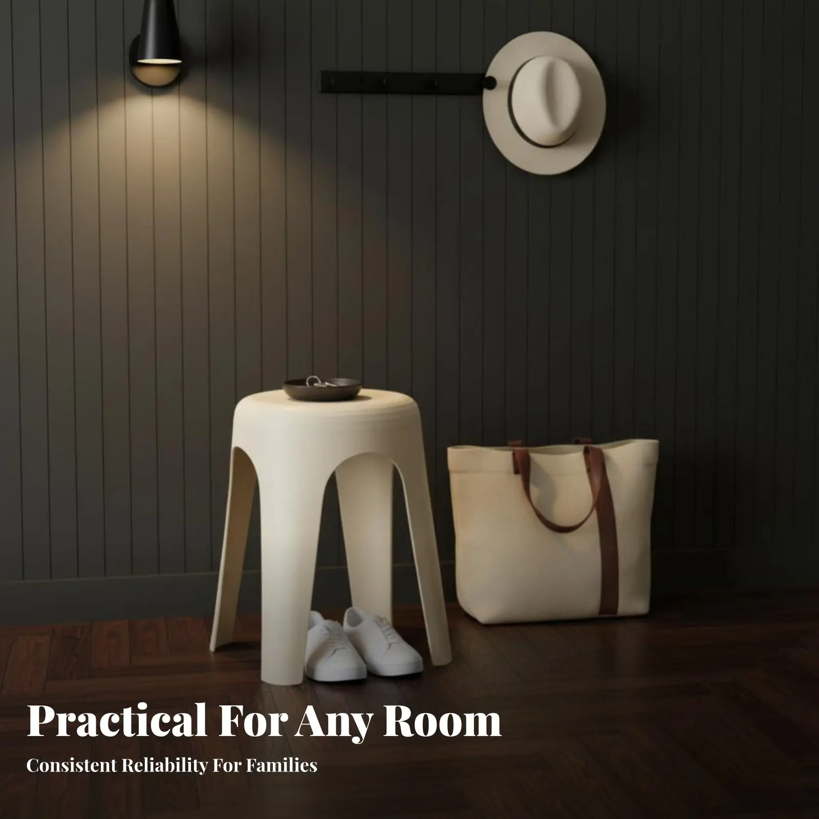 積み重ね可能な丸型スツール、厚みのあるデザイン、背もたれのない椅子、頑丈、省スペース、住宅所有者、リビングルーム、ホームオフィス、バスルームに最適