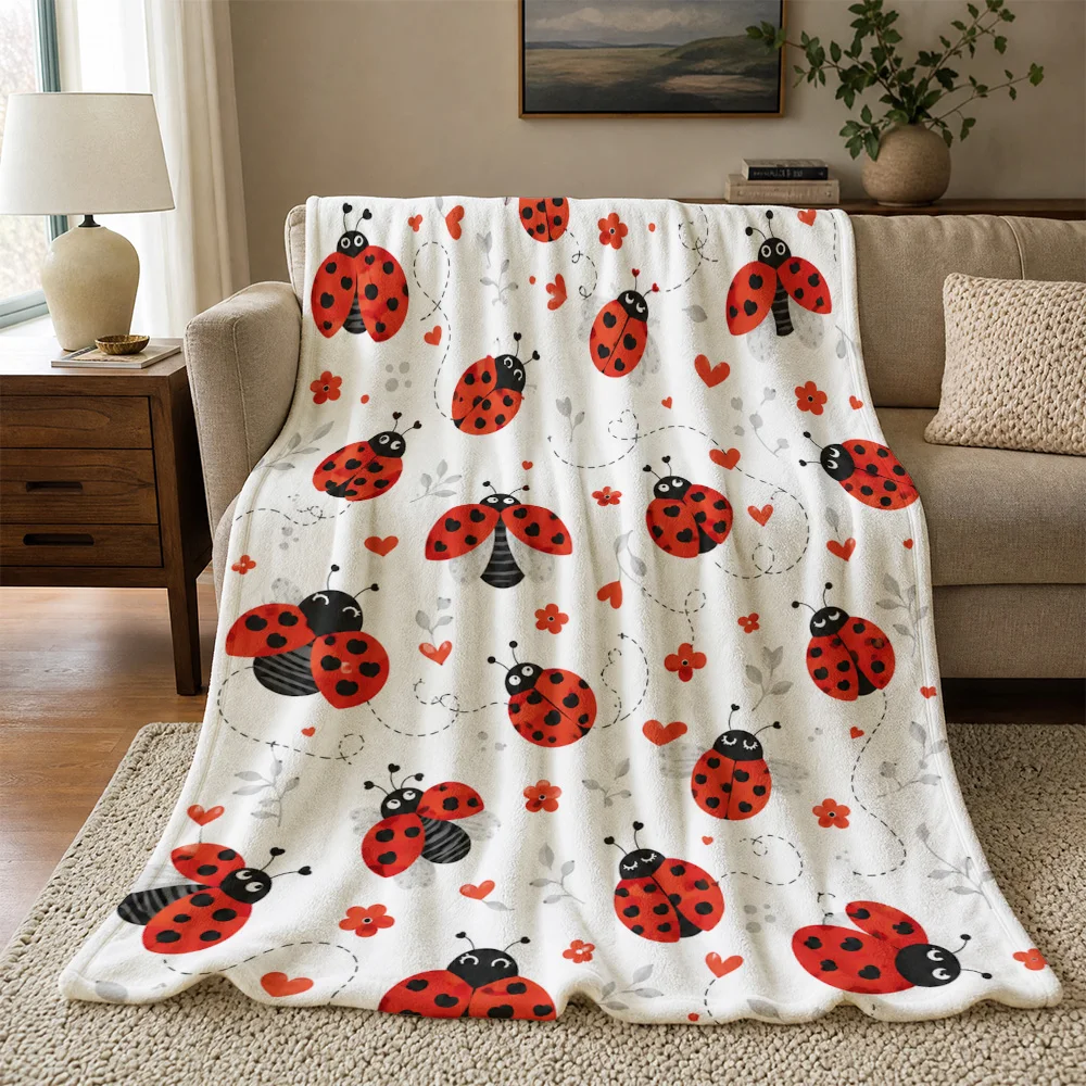 Whimsical Ladybug Print Throw  - đánh giá và giá Baby Nursery In Hospital