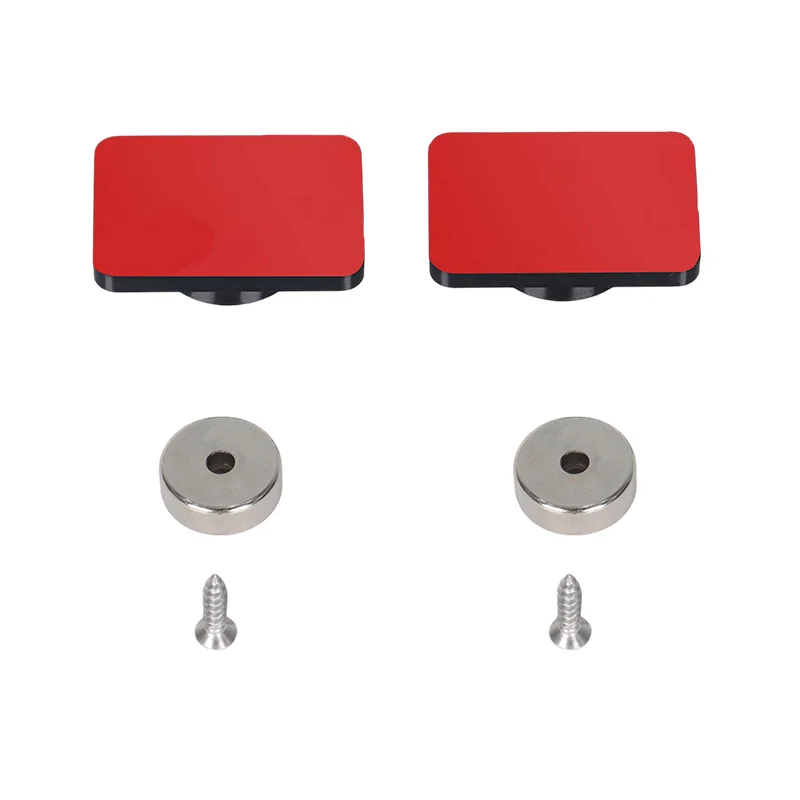 1 Sets Strong Magnetic License Plate Holder With Fastening Screws Universal Black Car Number Plate Bracket For Car RV Caravan