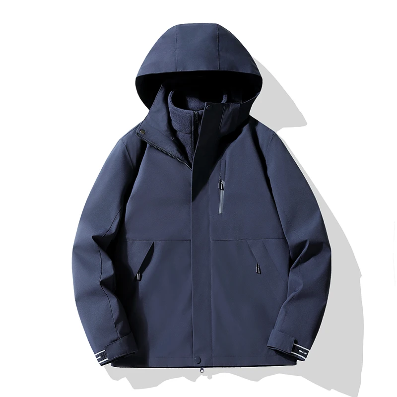 2025 للجنسين الرياضة في الهواء الطلق 3 في 1 سترة الخريف الشتاء الصوف الدافئة الداخلية بطانة معطف الرجال/النساء السفر التنزه الترفيه ملابس خارجية