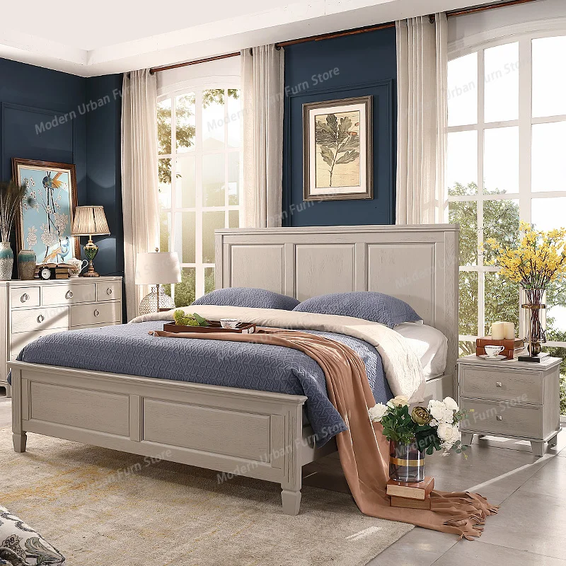 Wedding Simple Beds Beauty Princess Luxury Aesthetics Comfortable Bed Fashionable Designer Aesthetics Wood Muebles Furniture