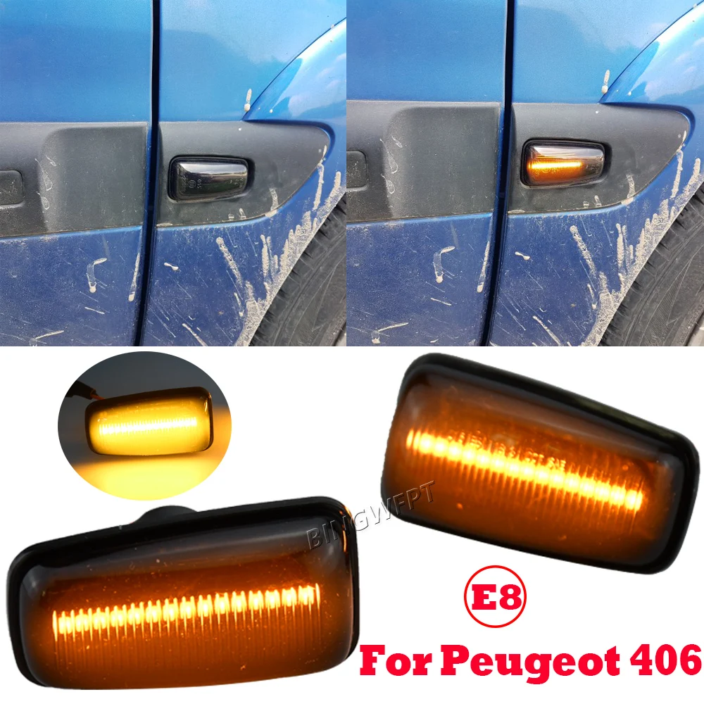 Dynamic Side Marker Turn Signal Light For Peugeot 306 106 406 806 Expert Partner For Citroen Berlingo Jumpy Saxo Xantia