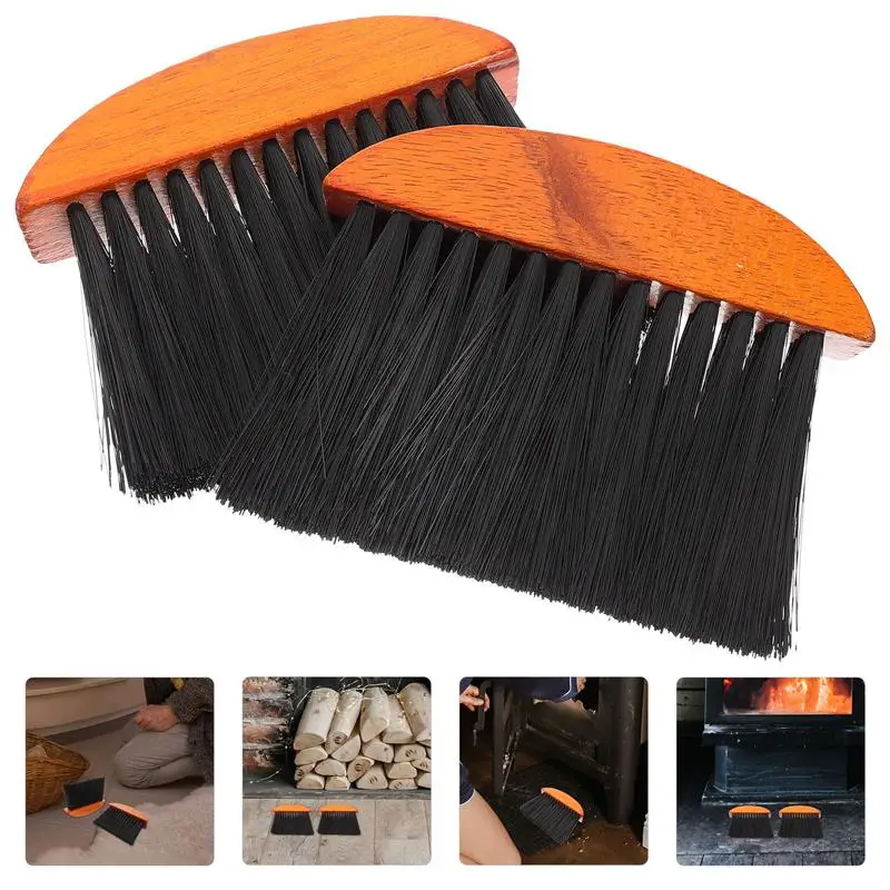 

2Pcs Fireplace Brush Maintenance Brushes Cleaner for Wood Burning Stove Hearth Fire pits Hearth Brush Fireplace Cleaning Tools