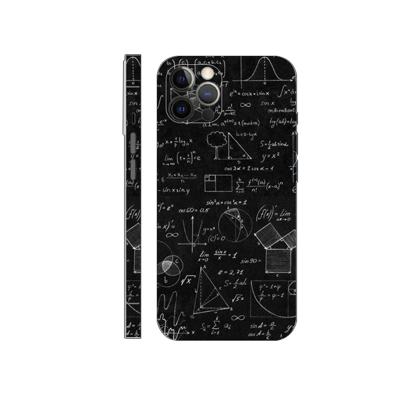 Colorful Paintings Rear Sticker For iPhone 15 14 13 12 11 Pro Max Soft Protector  Side Wrap Skin Sticker Back Film