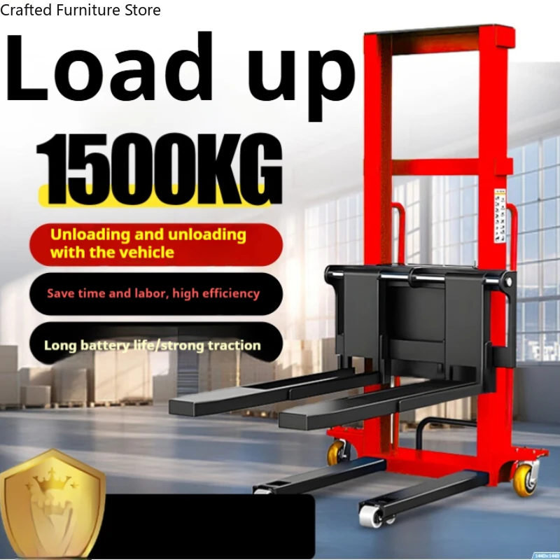 

Portable Electric Forklift Truck Anti-slip Pedal Forklift Truck Durable Nice Commercial Furniture Carrello Elevatore ZY60CC