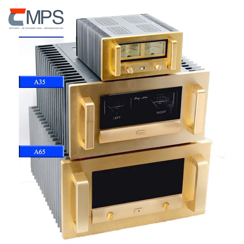 Seiko With Level Meter All Aluminum Amplifier Chassis Class a Cooling Power Amplifier Case Diy Box CNC Preamp Shell