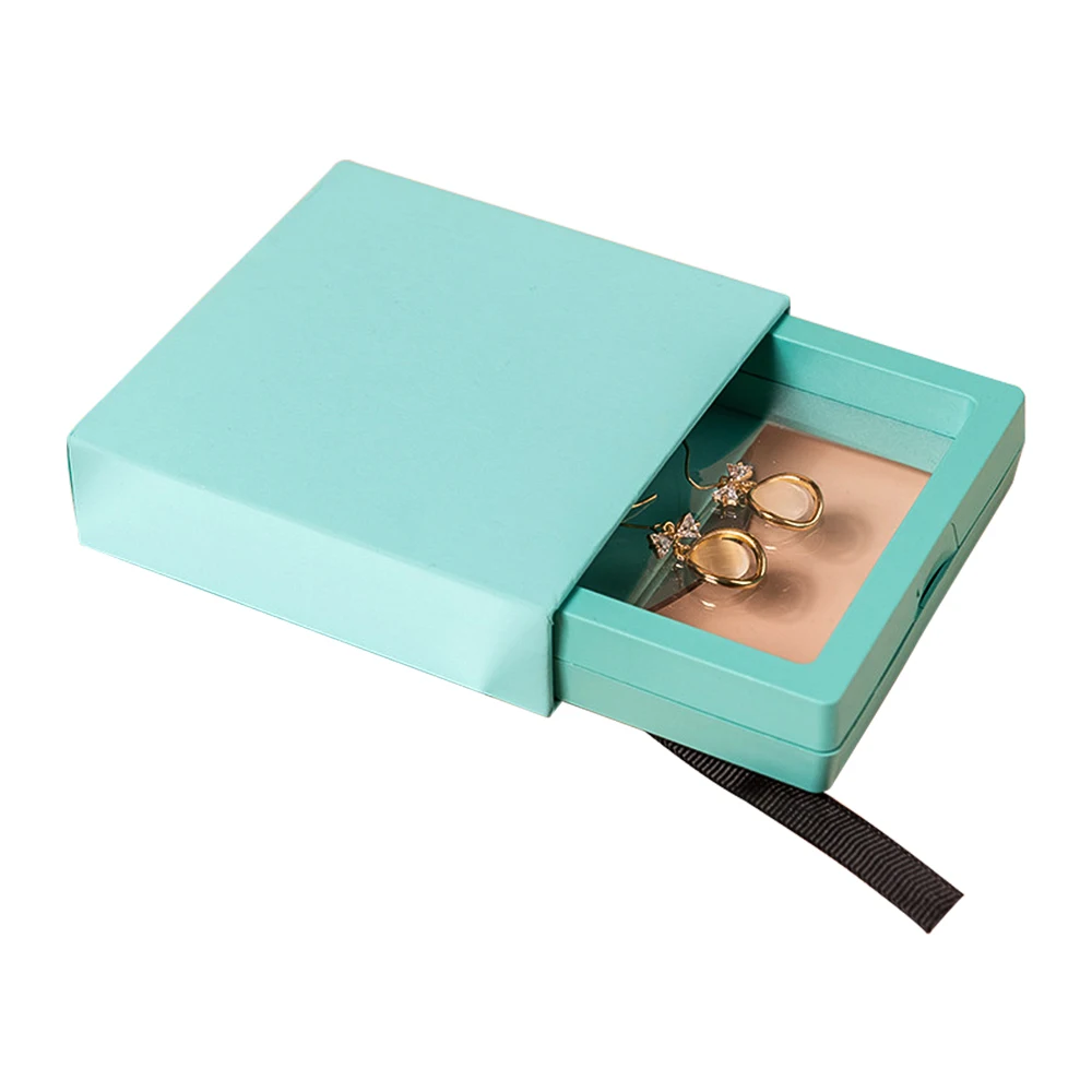 1Pc PE Storage Box Necklace Ring Box Display Bracelet Antioxidant Candy Earring Drawer Film Candy Color Coin Jewelry Display Box