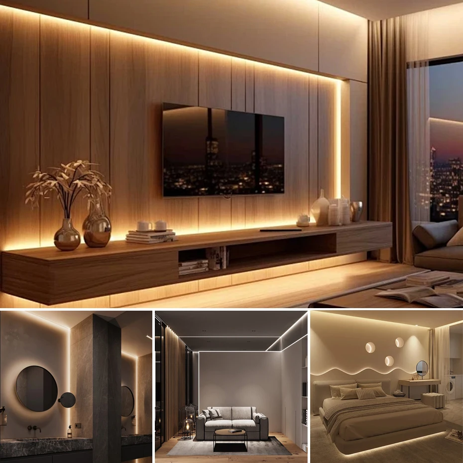 ไฟแถบ LED COB AC 220V 288LEDs/เมตร กันน้ำ IP65 แบบยืดหยุ่น พร้อมสวิตช์ตั้งเวลาหรี่แสง ปลั๊ก EU/AU/UK ความยาว 1-25 เมตร ตัดได้