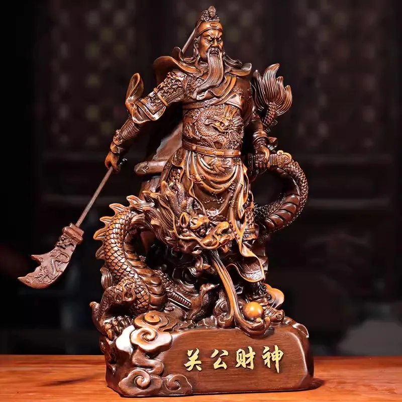 Guan Gong Statue for Home Decoration, Buddhist Resin Crafts, Buddha Statue, Wu Caishen Gift for Store Opening view 4