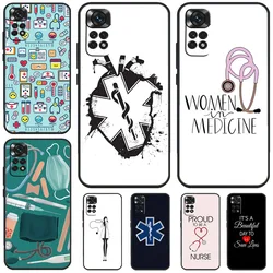 Medical Doctor Nurse Phone Case For Xiaomi Redmi Note 13 12 12S 12C 13C 10 10C 9 9C 10S 11S 11 Pro Soft Cover