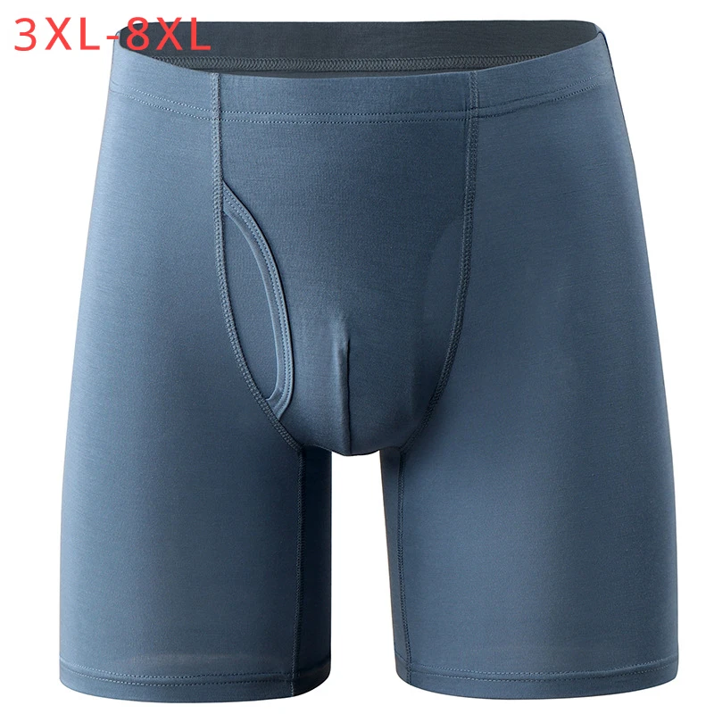 

8XL Extra Long Boxer Men Underwear Soft High Waist Plus Size 7XL 6XL Sports Male Boxershorts 5XL Fat Pantie Slim Fit Underpants