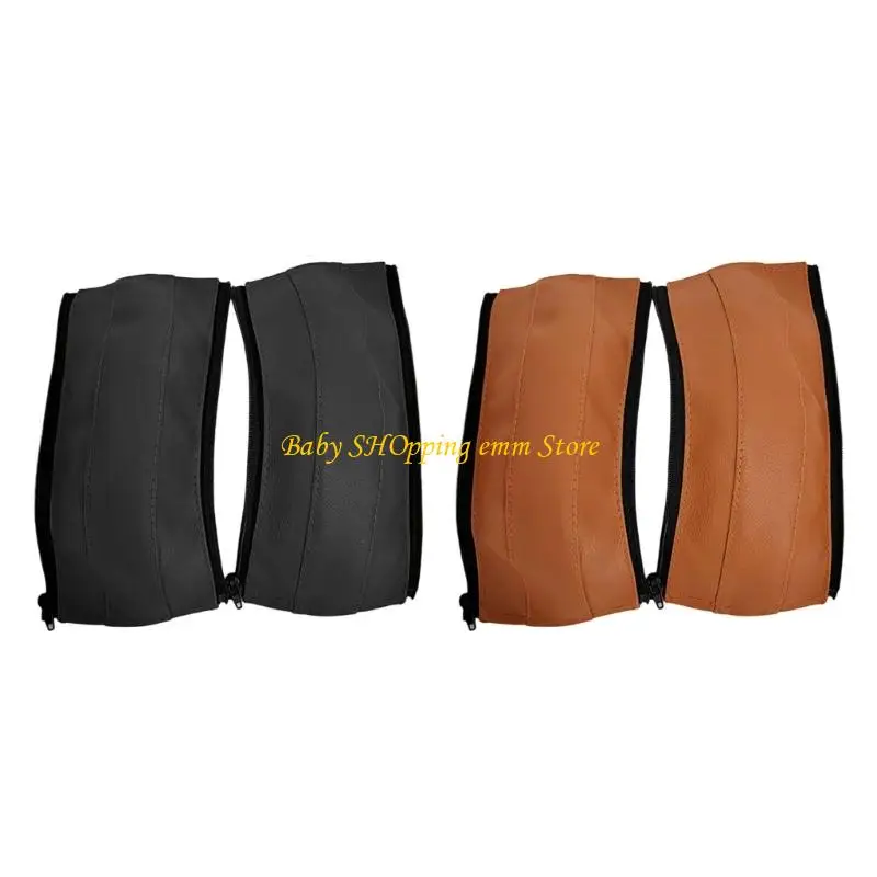 

23GD Stylish Strollers Handle Replacement Cover Premium PU Zippered Design Handle Protector Ensuring Easy Installation
