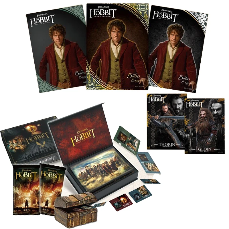 Tarjetas Coleccionables Originales de Edición Limitada de la Trilogía de El Hobbit, El Señor de los Anillos, Arkenstone, Gandalf, Juguetes de Anime, Regalos