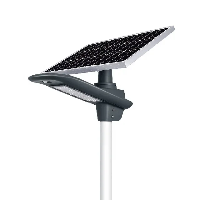 

Customized 30W 40W 50W 60W PIR Solar Street Light With Bluetooth Mobile App Control