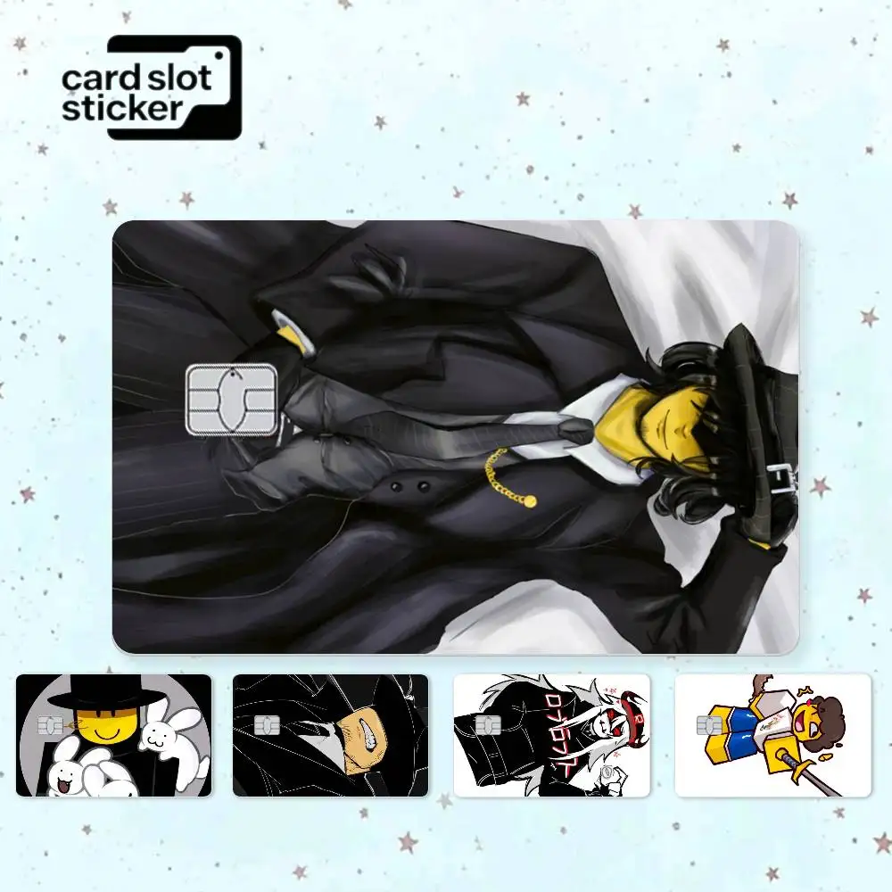 Funny F-Forsaken Mafioso Credit Card HD Stickers Game Card Decal Small Chip Waterproof Sticker Gift