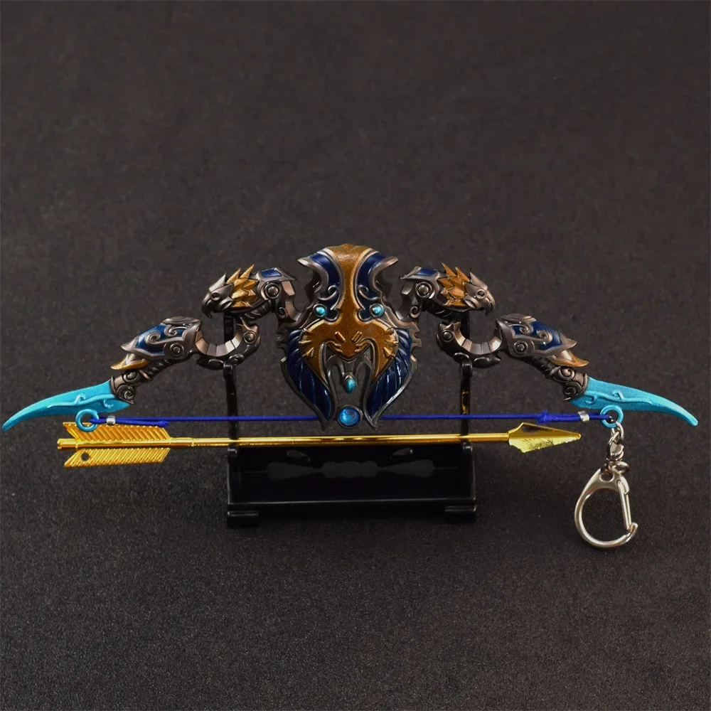 Arma World of Warcraft Thori'dal, The Stars' Fury Bow Sunwell Kil'jaeden Jogo Periférico 18cm Arma de metal Modelo Espada Brinquedos