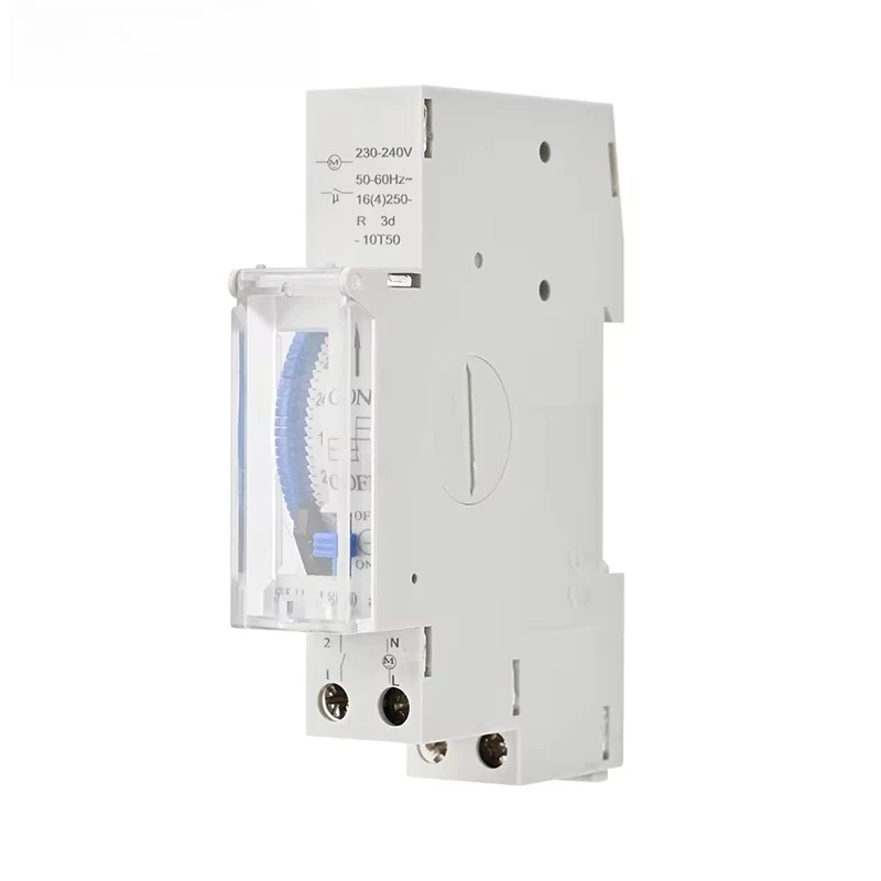 SUL180A Din Rail Mechanical Timer Switch 24 Hours Relay Analogues Electrical Programmable Timer Battery 220V 16A