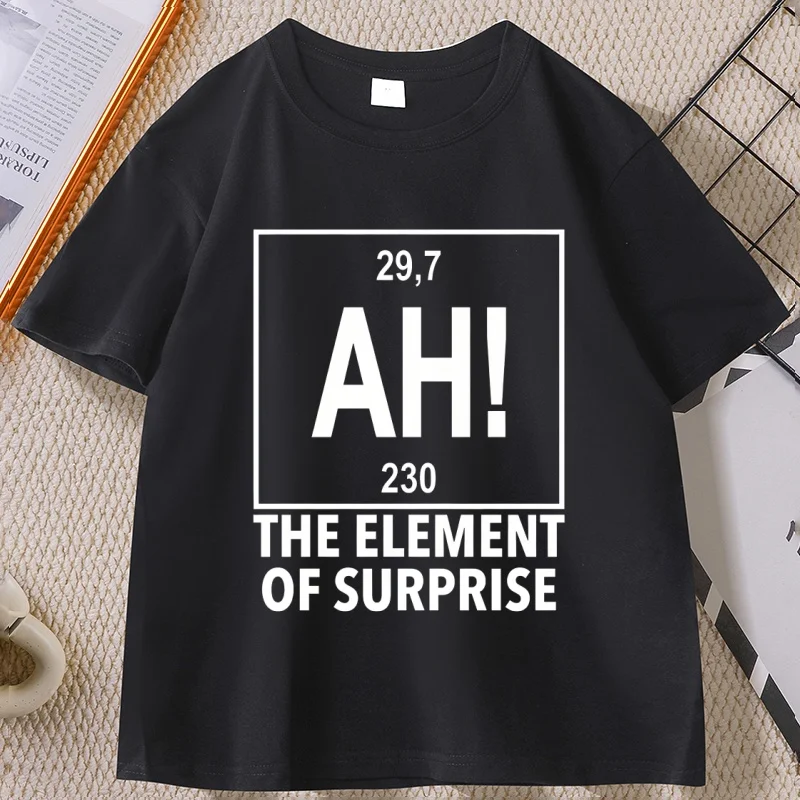 Project Hail Mary Ah Graphic T Shirts Man Woman Element of Surprise Ryland Grace T Shirt Casual Cotton Short Sleeve Round Neck