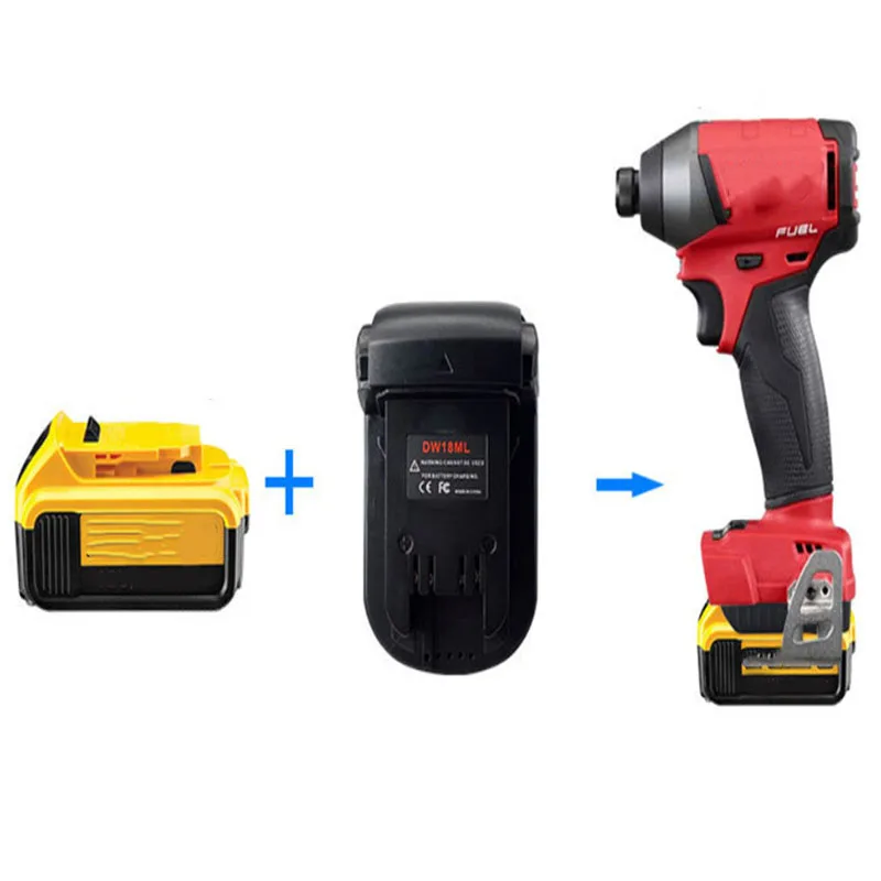 Adapter Cho Dewalt 18V Đến Milwaukee 18V USB Chuyển Đổi Dewalt 18V Pin Lithium Cho Milwaukee dụng Cụ