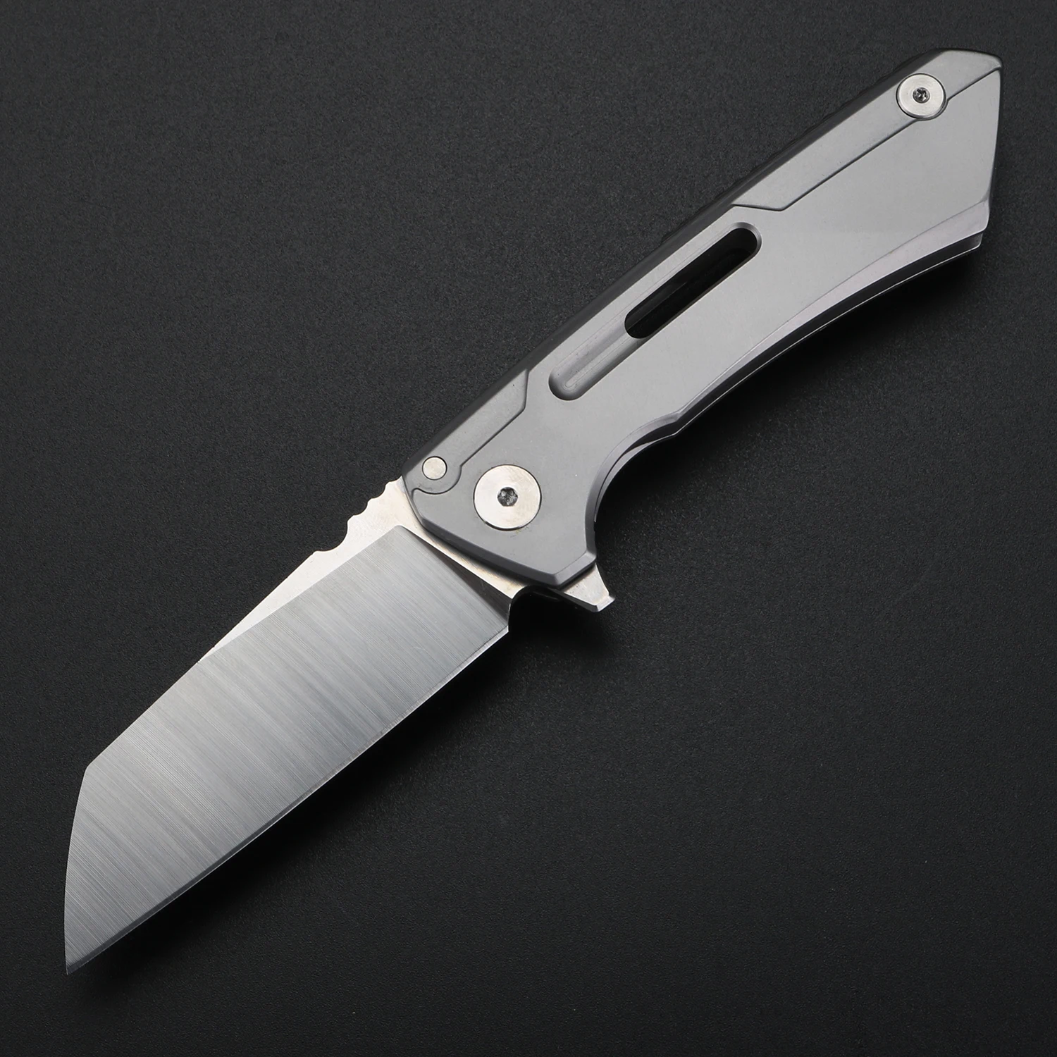 Outdoor folding knife, self-protection knife, all steel, high hardness stainless steel folding knife, carrying small knife