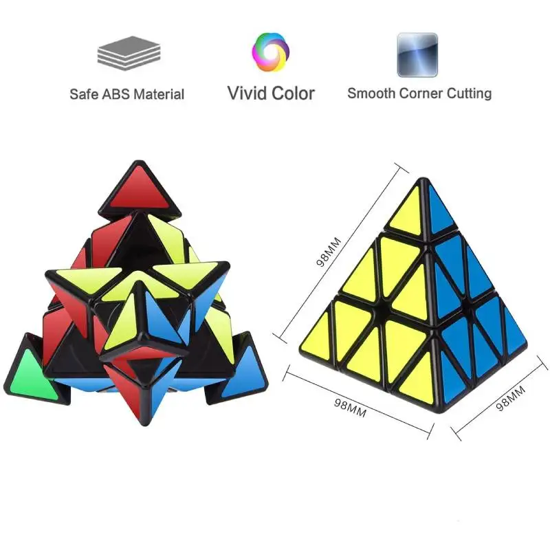 Triangle Pyramide Pyraminx Speed Cube 3x3x3,TOYESS Magic Cube Spécial Triangle Pyramide Pyraminx Speed Cube 3x3x3,TOYESS Magic Cube Spécial
