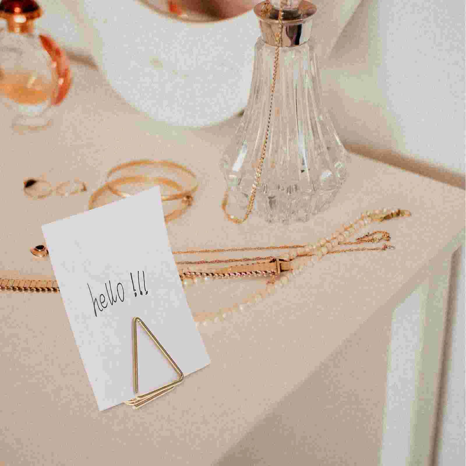 

30 Pcs Photo Frame Shaped Paper Clip Bride Clips Charcuterie Aluminum Alloy Business Cards Holders