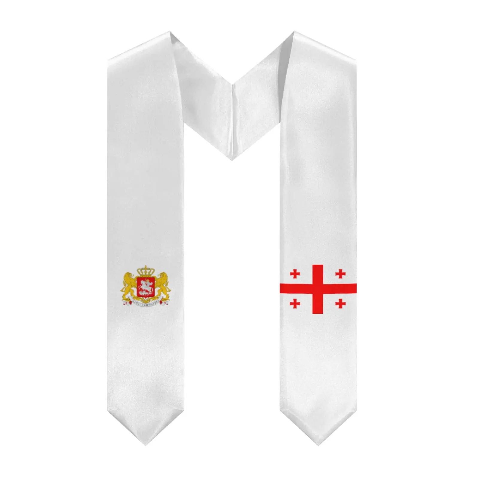 

Флаг Джорджия с v-образным вырезом, выпускной палантин, шаль, пояс чести для учебы, доска для международной студентов