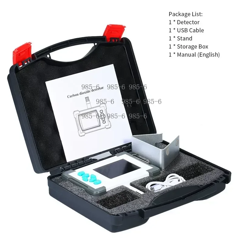 Multifunctional Gas Analyzer, Monitor CO2 PM2.5 TVOC Humidity and Dust Concentration