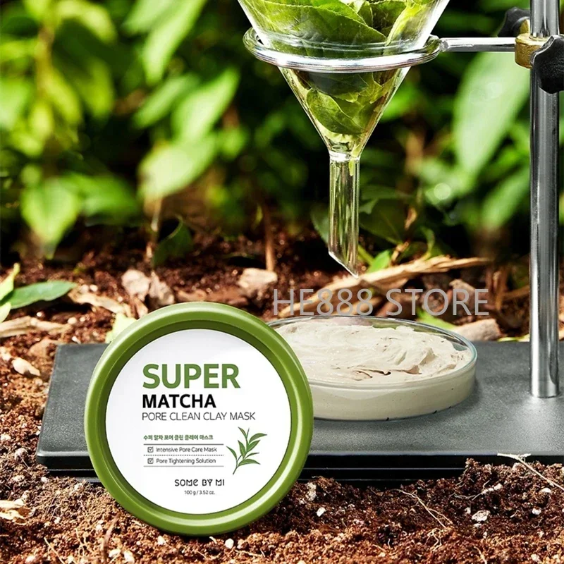 كوريا بعض بواسطة مي سوبر ماتشا المسام قناع الطين النظيف 100 جرام تقليص المسام التطهير قناع الوجه السيطرة على النفط مهدئا العناية بالبشرة #2