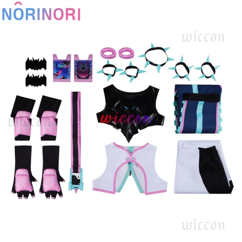 OW x SF Collaboration Kirikoo Juri Han Cosplay Street Fighter Costume Women Sexy Wig Halloween Outfit 한주리 - view 4