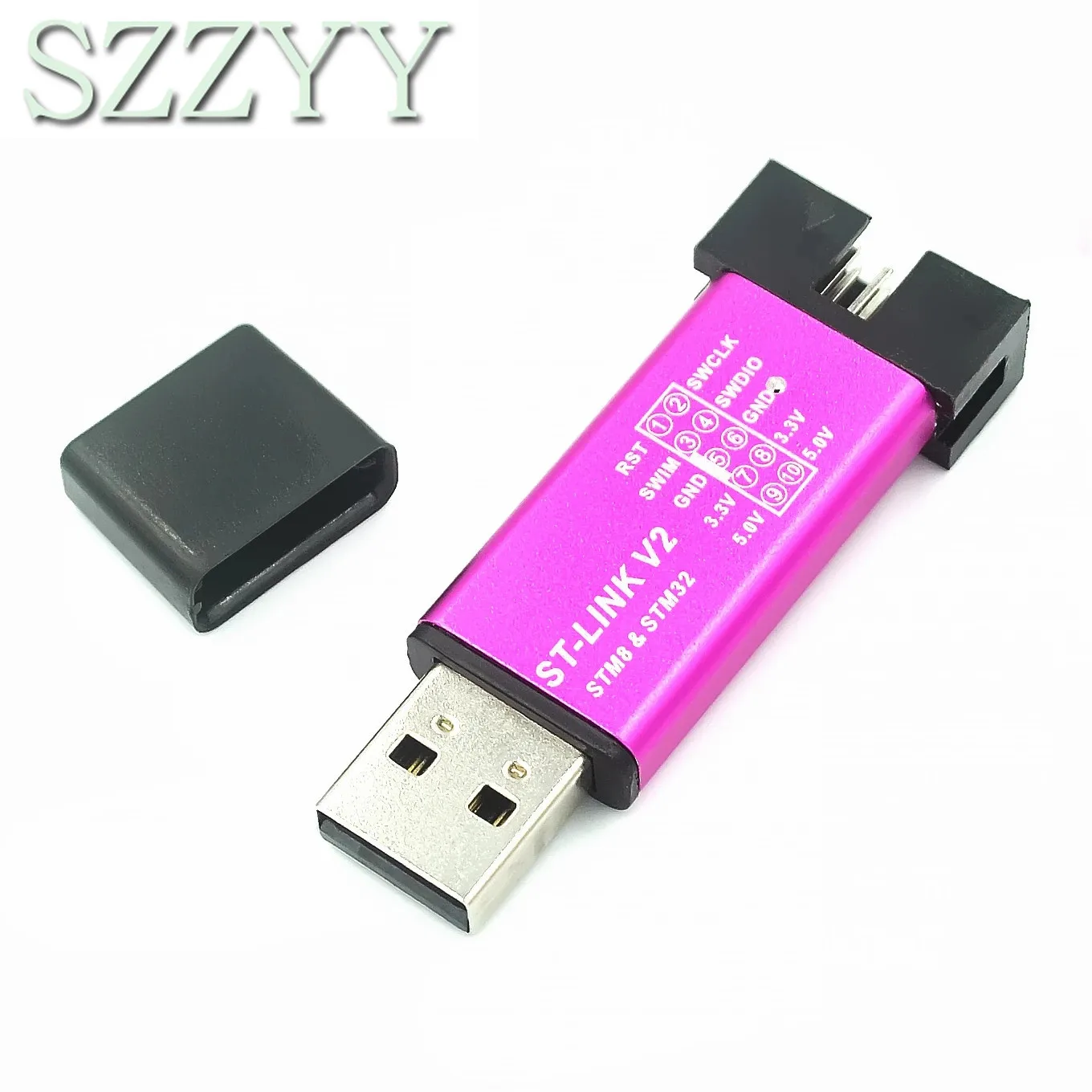 ST-Link V2 stlink mini STM8STM32 симулятор загрузки программирования с крышкой