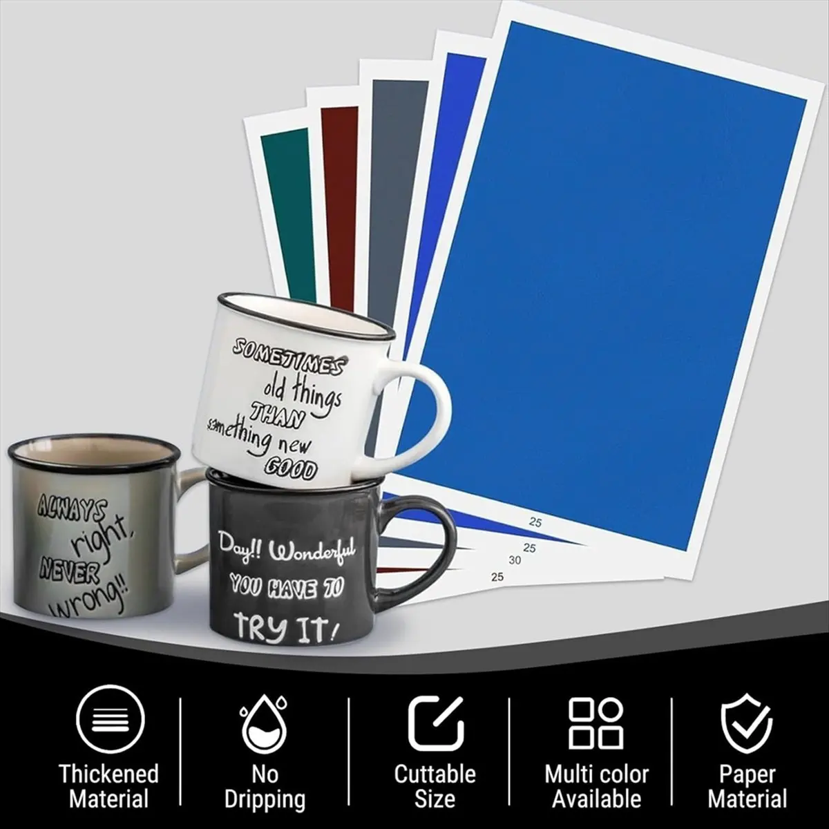 【BAAQ】 3 Sheets Color Laser-Engraving Marking Paper, 10.62