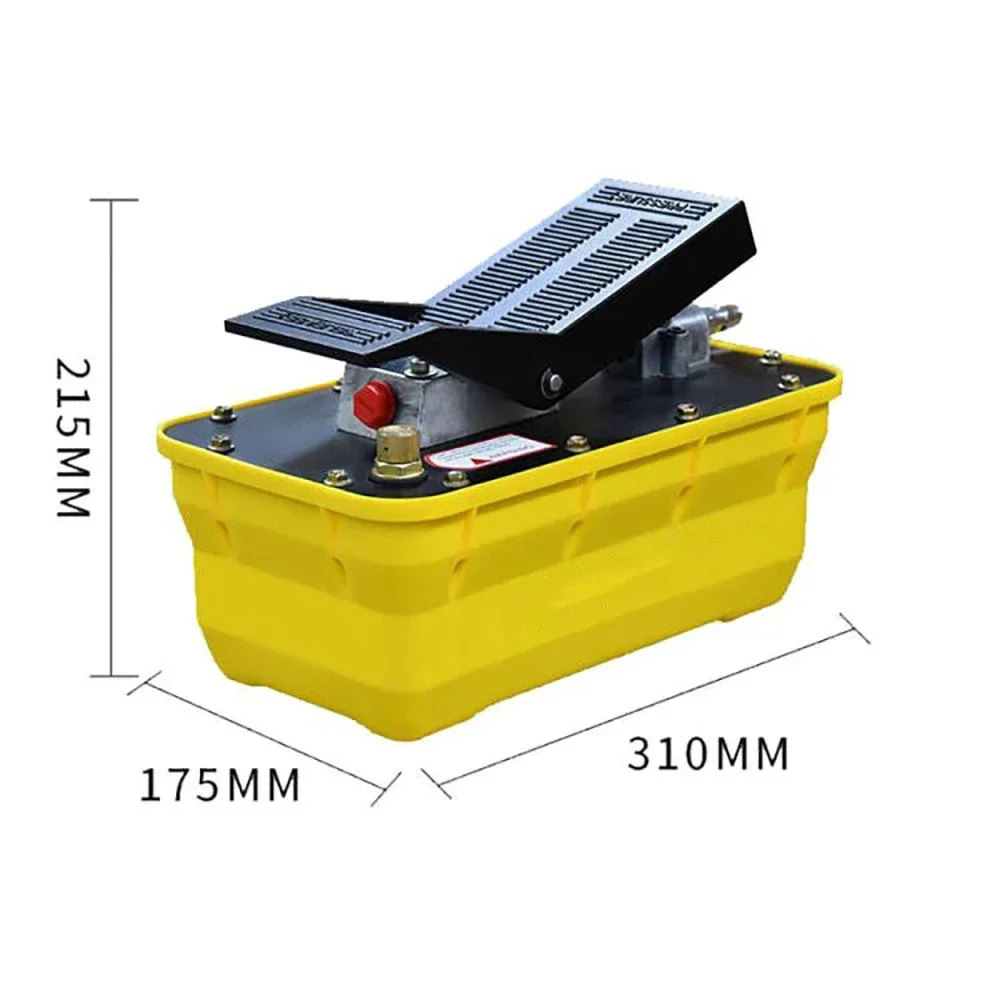 Automobile Sheet Metal Beam Correction Instrument Pneumatic Foot Hydraulic Pump Air-Driven Hydraulic Pump Power Unit 70Mpa 2.3L