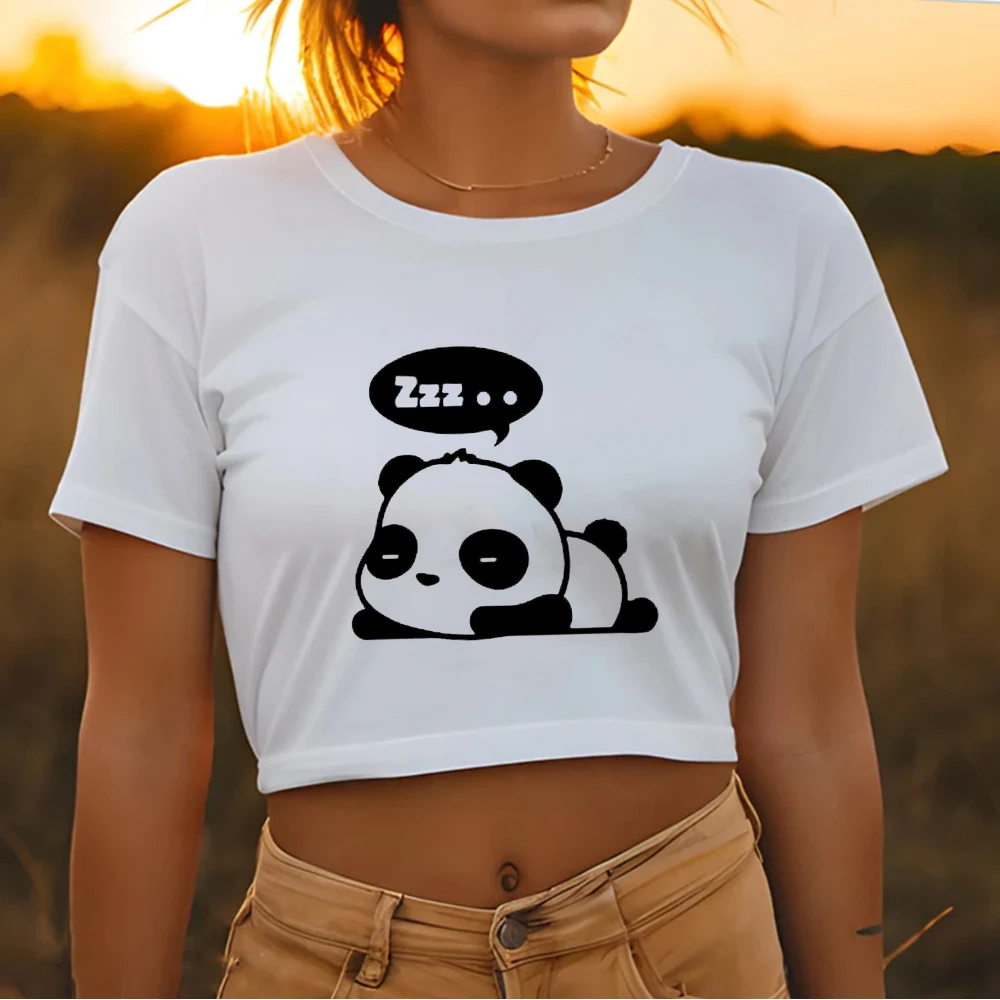 

Panda t shirt women Japanese designer harajuku t-shirts girl funny streetwear harajuku clothes