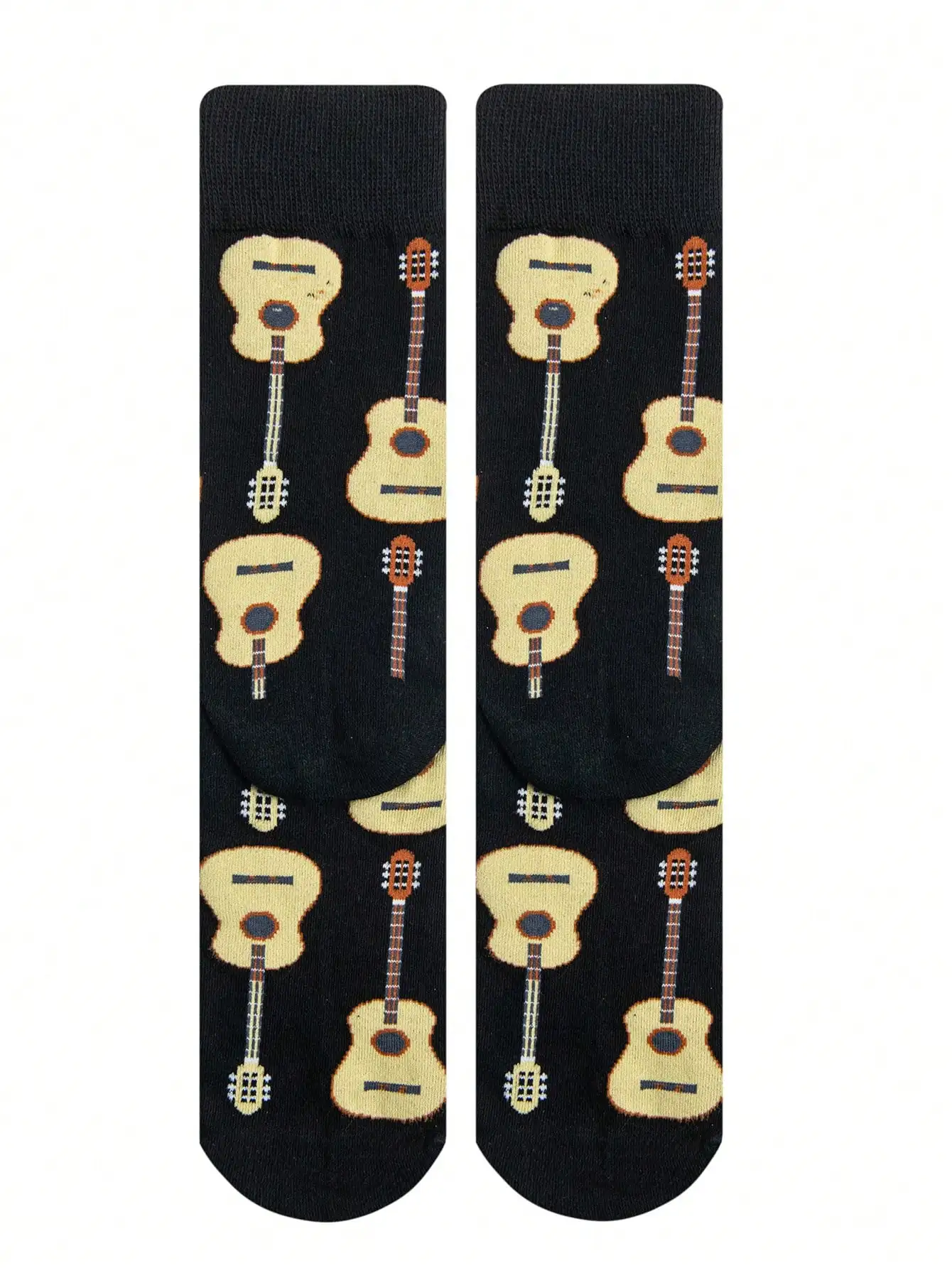 زوج واحد من الجوارب الممتعة بنمط الجيتار الكرتوني - جوارب كاجوال عصرية للجنسين للأنشطة الخارجية للرجال #5