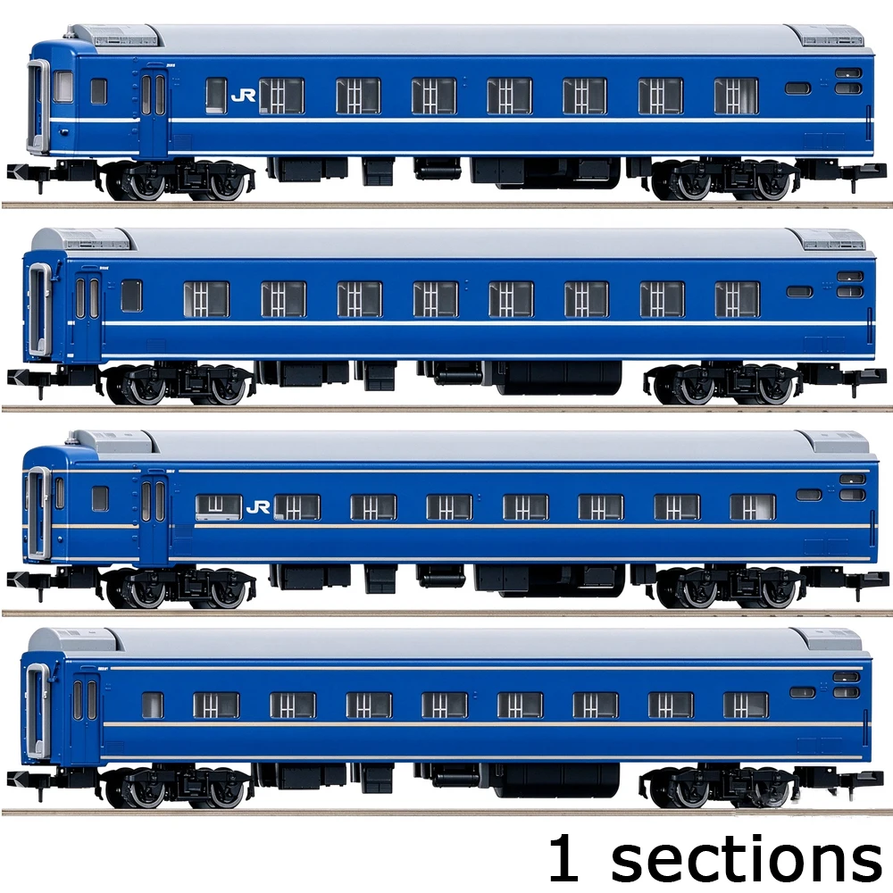 TOMIX N 1/160 Series24/25 Passenger Car 9542 9543 9544 9545  Single Unpowered Car Add on Coach for Diorama Layout Decoration