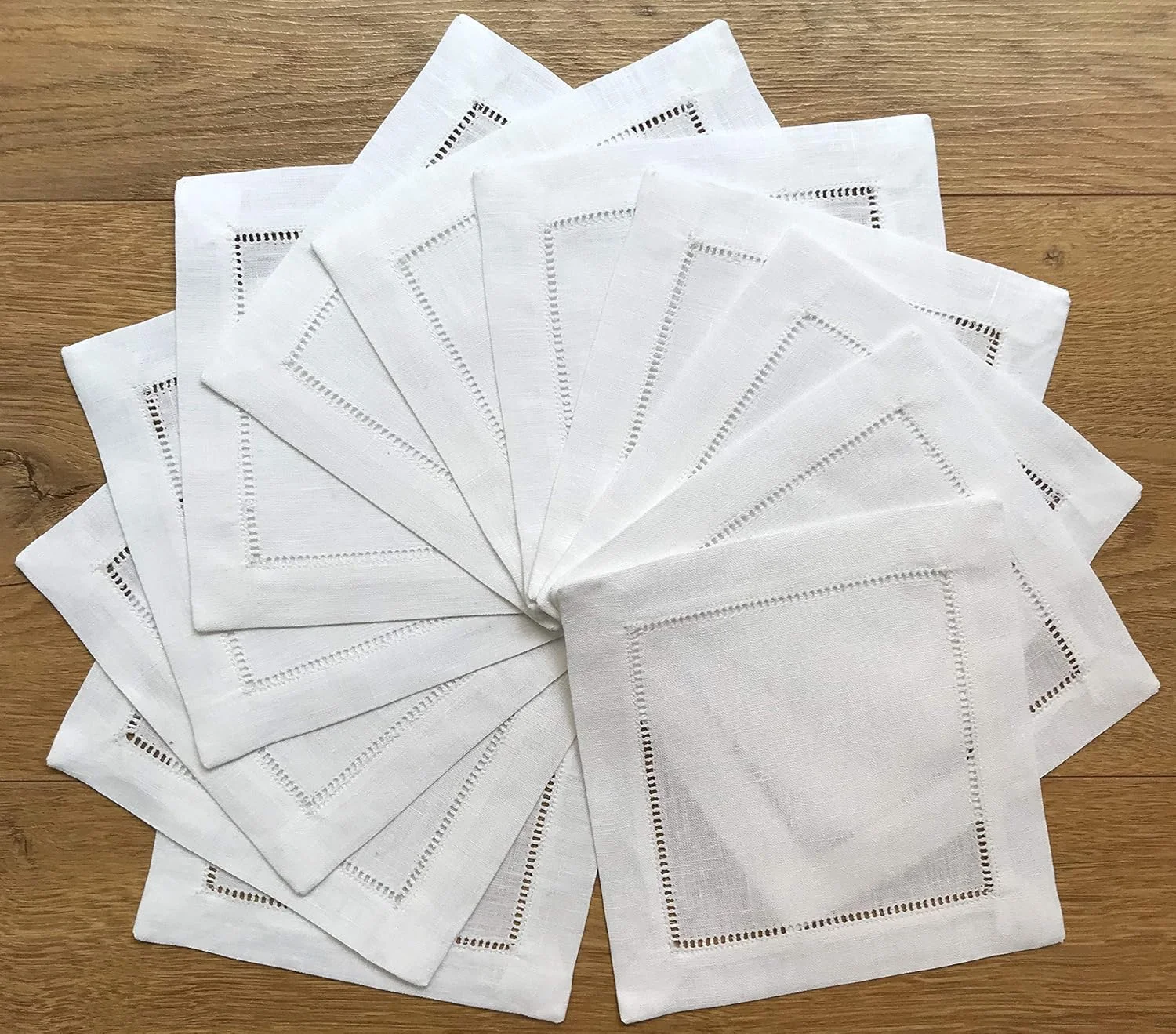 Cocktail Napkins Linen Blend Cocktail Napkins Set 6x6Inch Cloth Coasters Elegant Reusable Beverage Napkins for Wedding Party Bar