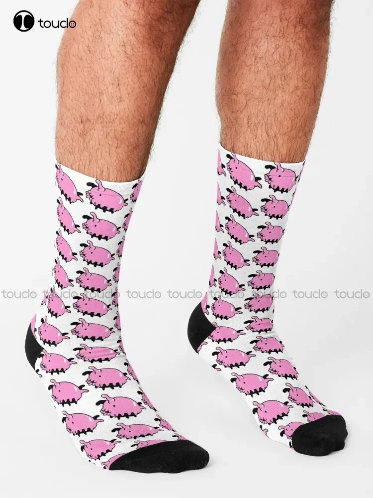 Wiggly Sea Pig Socks High Socks Women Unisex Adult Teen Youth Socks Personalized Custom 360° Digital Print Hd High Quality