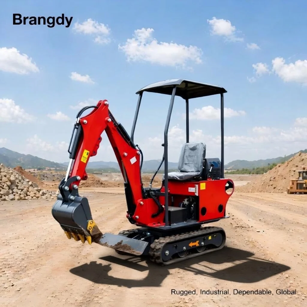 0.8 Ton Mini Excavator Small Hydraulic Crawler Excavator Digger EPA CE Certified For Farm Garden Trenching And Home