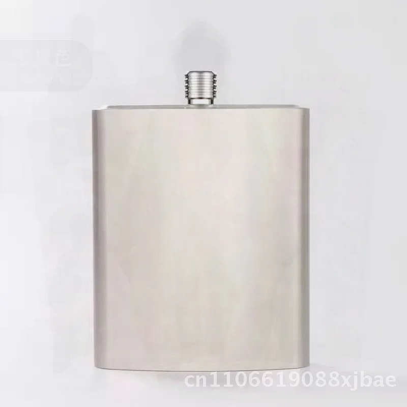 

Authentic 316 Stainless Steel Hip Flask Large Capacity Portable Wine Bottle High-End Thickened Blank Utensils with Leather Case