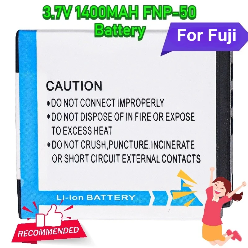 Аккумулятор FNP-50 1400 мАч 3.7В для Fujifilm FinePix F200EXR F75EXR F70EXR F100fd F60fd F50fd XF1 XP100