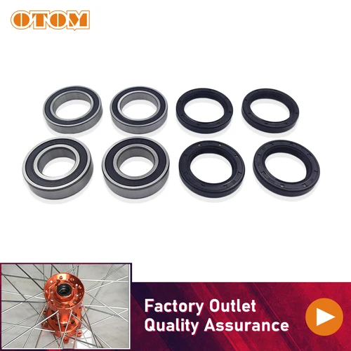 Imagen 1 del producto Kit de juntas de sello de aceite para cojinete de cubo de rueda delantera y trasera de motocicleta, 2 pares, para KTM EXC SX SXF XC XCW HUSQVARNA FE TC TE, piezas de Motocross