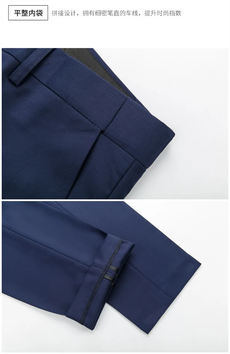 US-Größe Herren Anzug-Set mit Revers und Schwarzem Kragen, 3-teilig: Mantel, Weste, Hose / Business-Bräutigam-Hochzeitsanzug, Formeller Blazer, Hose, Weste – Detail 11